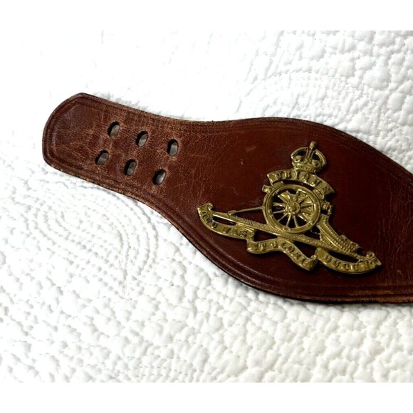 Roger Van S Leather Belt Vintage 1960s Custom Made Signed sz 24 Cuidich 'n Righ - Picture 13 of 14